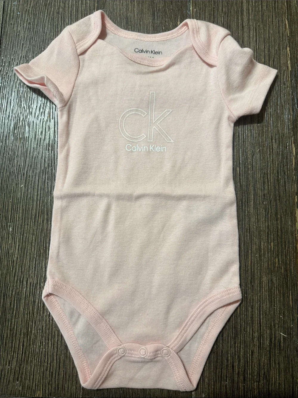 Calvin Klein Baby 3-Pack Bodysuits | 3-6 Months | Logo Onesies